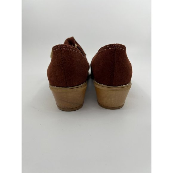 Vintage Nanette Originals Wooden Heel Loafers Size 7 - Picture 7 of 7
